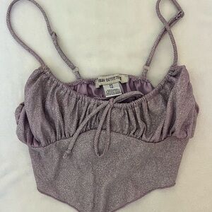 Urban Outfitters Purple Ruched Camisole Top